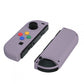 eXtremeRate Retail Dark Grayish Violet Soft Touch Grip Joycon Handheld Controller Housing with ABXY Direction Buttons, DIY Replacement Shell Case for NS Switch JoyCon & OLED JoyCon - Console Shell NOT Included - CP327