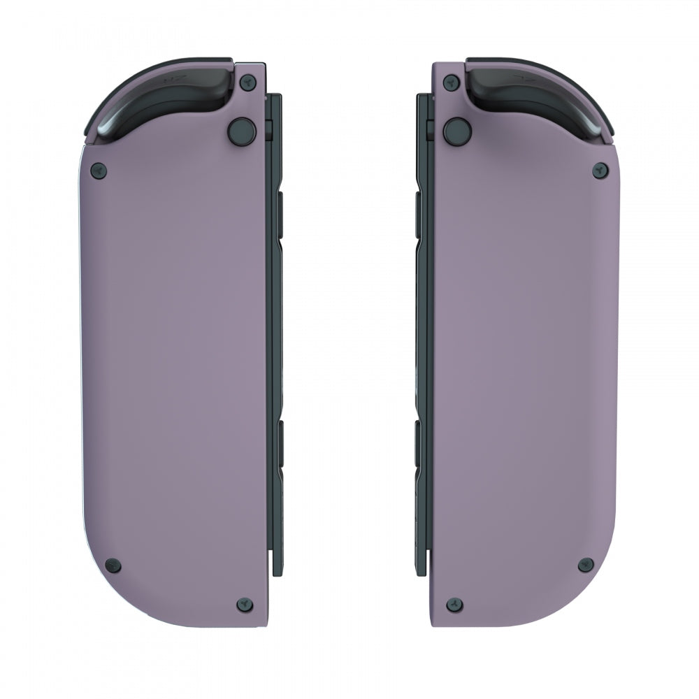 eXtremeRate Retail Dark Grayish Violet Soft Touch Grip Joycon Handheld Controller Housing with ABXY Direction Buttons, DIY Replacement Shell Case for NS Switch JoyCon & OLED JoyCon - Console Shell NOT Included - CP327