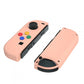 eXtremeRate Retail Mandys Pink Soft Touch Grip Joycon Handheld Controller Housing with ABXY Direction Buttons, DIY Replacement Shell Case for NS Switch JoyCon & OLED JoyCon - Console Shell NOT Included - CP329