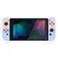 eXtremeRate Retail Pink Violet Soft Touch Grip Gradient Joycon Handheld Controller Housing with Coloful Buttons, DIY Replacement Shell Case for NS Switch JoyCon & OLED JoyCon - Joycon and Console NOT Included - CP333