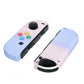 eXtremeRate Retail Pink Violet Soft Touch Grip Gradient Joycon Handheld Controller Housing with Coloful Buttons, DIY Replacement Shell Case for NS Switch JoyCon & OLED JoyCon - Joycon and Console NOT Included - CP333