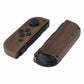 eXtremeRate Retail Soft Touch Grip Wood Grain Handheld Controller Housing With Full Set Buttons DIY Replacement Shell Case for NS Switch JoyCon & OLED JoyCon - Console Shell NOT Included - CS201