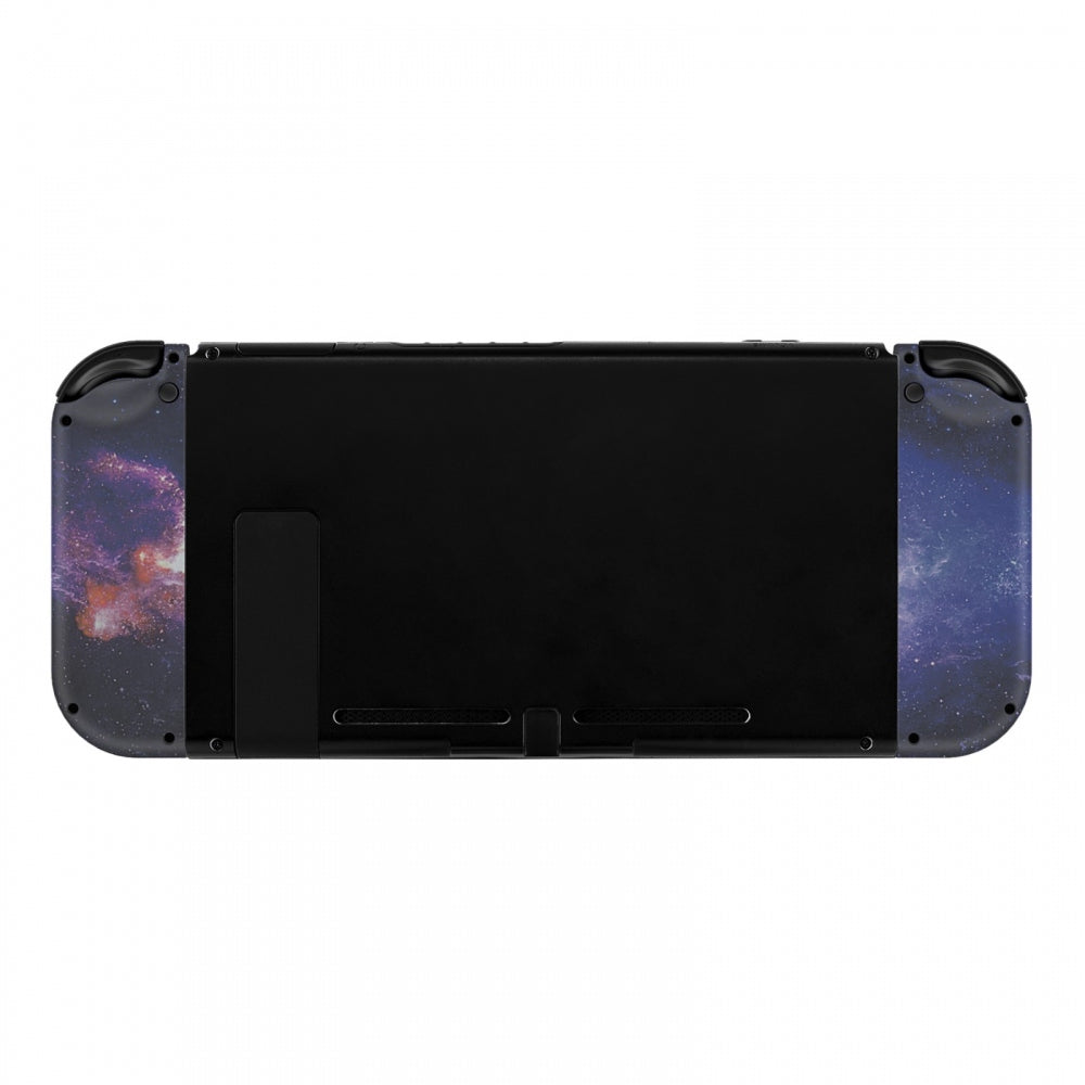 eXtremeRate Retail Soft Touch Grip Nubula Galaxy Patterned Joycon Handheld Controller Housing with Coloful Buttons, DIY Replacement Shell Case for NS Switch JoyCon & OLED JoyCon - Joycon and Console NOT Included - CT110