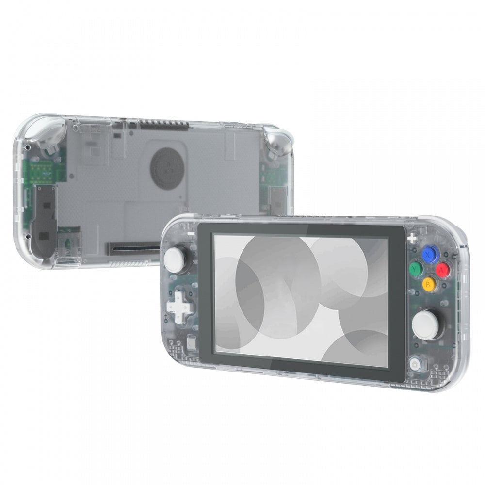 eXtremeRate Replacement Housing Shell for with Screen Protector for  Nintendo Switch Lite - Transparent Clear