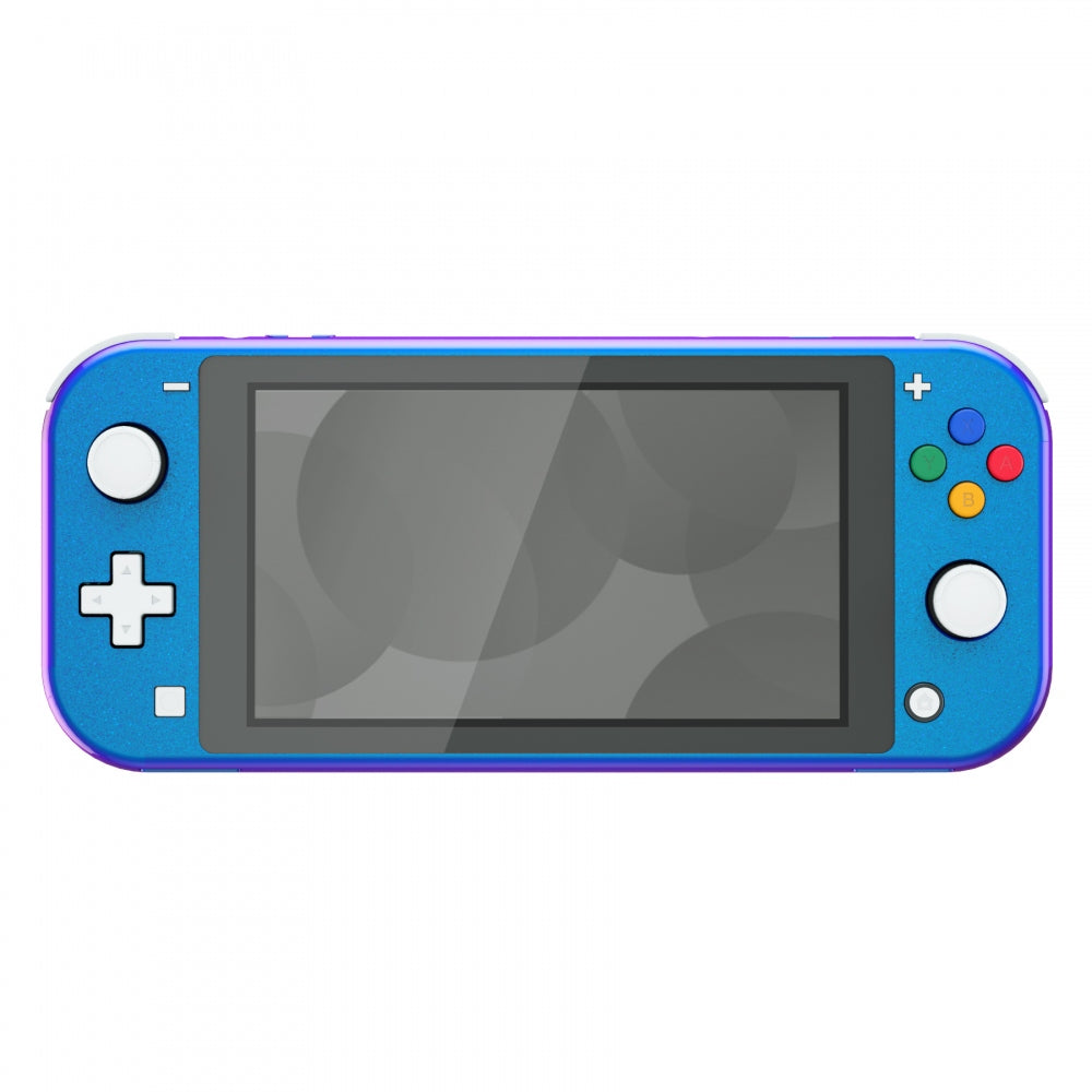 eXtremeRate Retail Chameleon Purple Blue Glossy DIY Replacement Shell for Nintendo Switch Lite, NSL Handheld Controller Housing with Screen Protector, Custom Case Cover for Nintendo Switch Lite - DLP301
