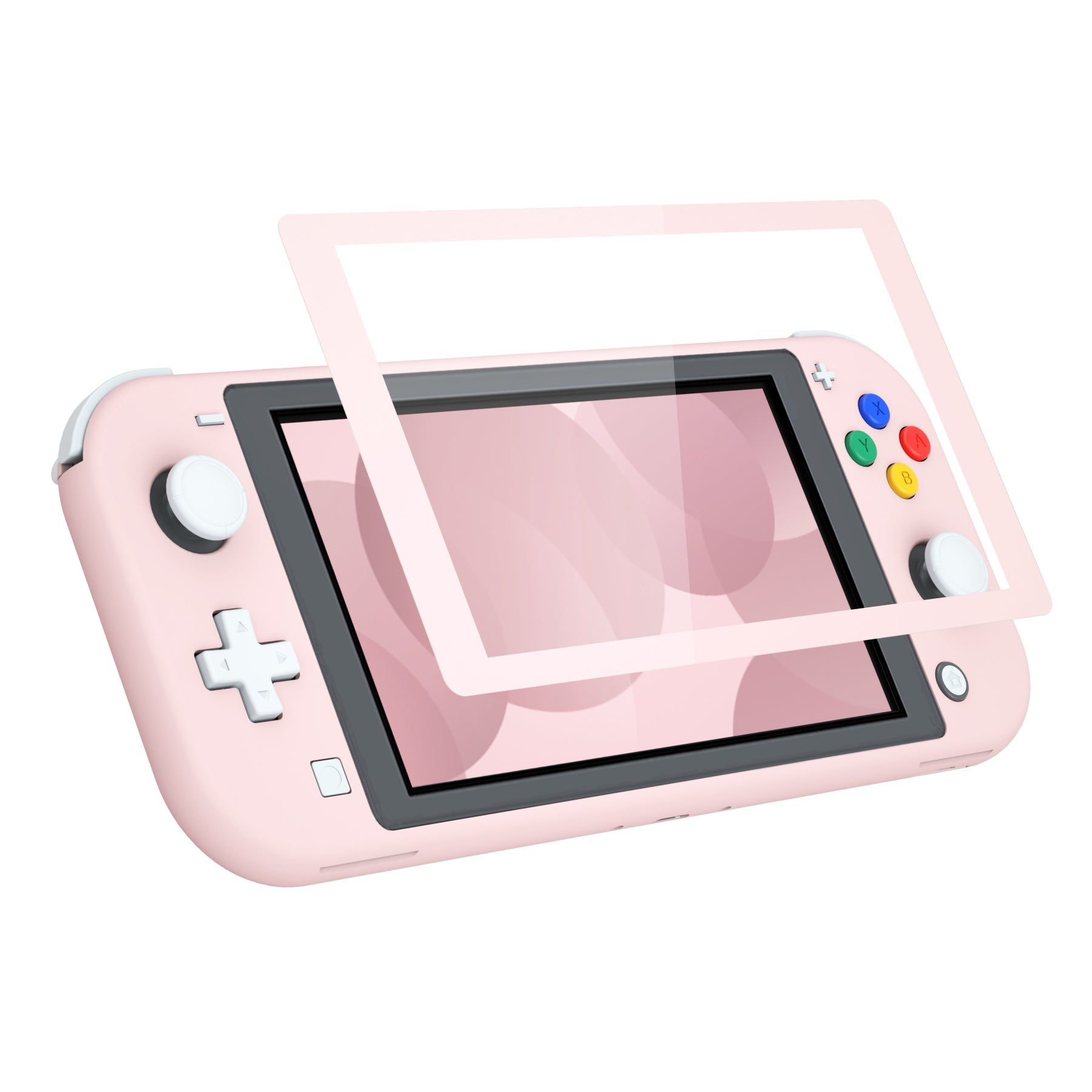 eXtremeRate Replacement Full Set Shells with ABXY Buttons & Screen  Protector for Nintendo Switch Lite - Cherry Blossoms Pink