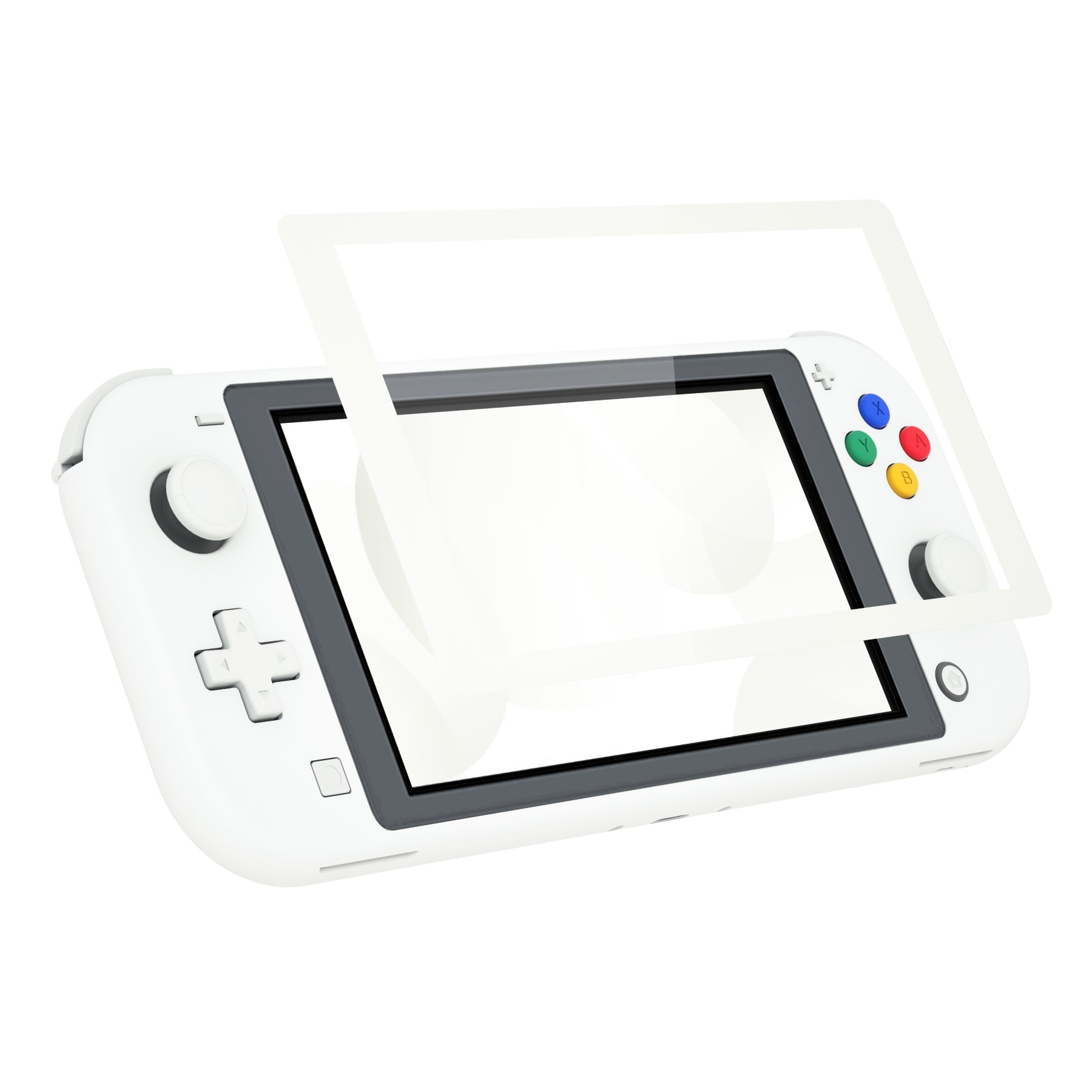 Replacement Housing Shell for with Screen Protector for Nintendo Switch  Lite - White