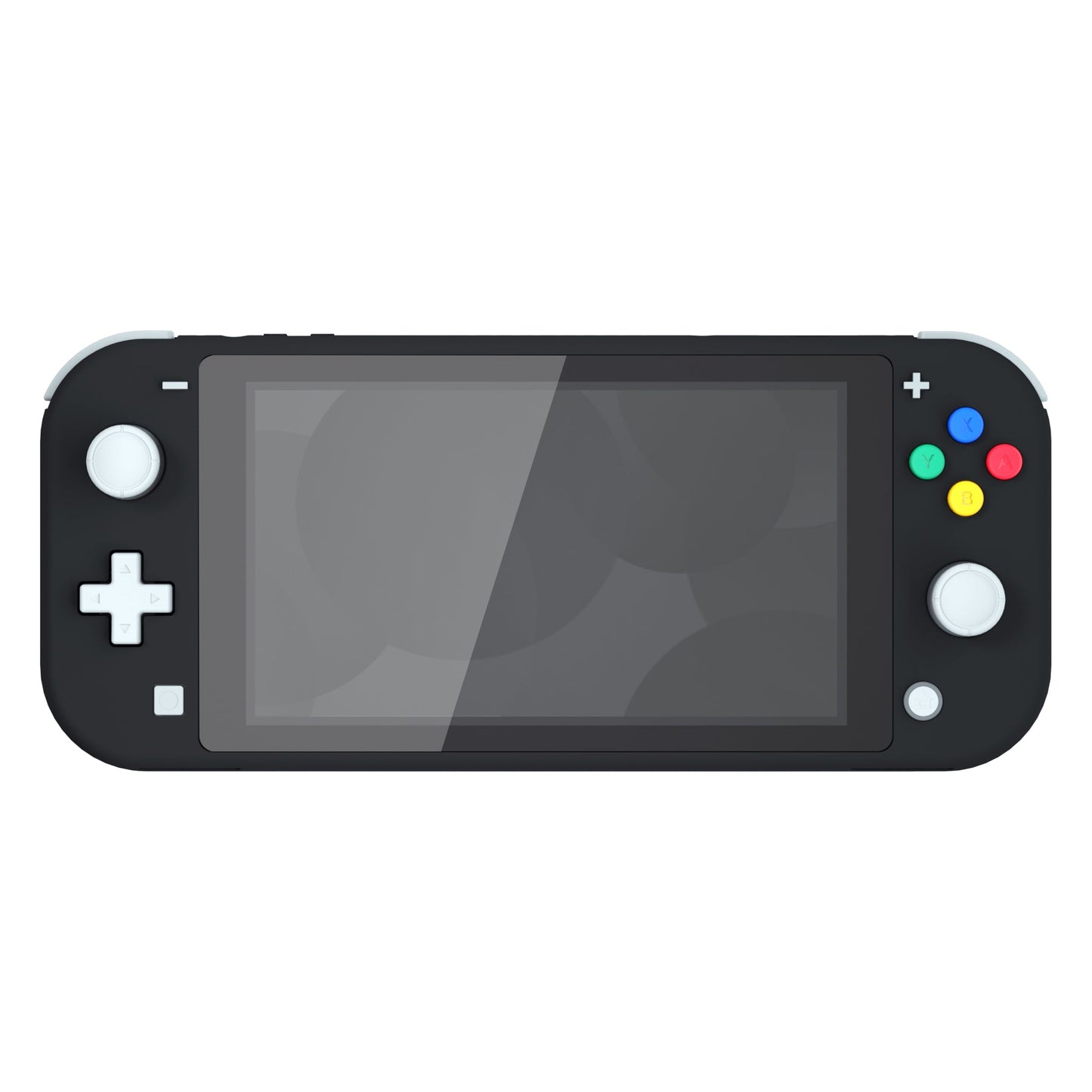 eXtremeRate Retail Soft Touch Black DIY Replacement Shell for Nintendo Switch Lite, NSL Handheld Controller Housing with Screen Protector, Custom Case Cover for Nintendo Switch Lite - DLP309