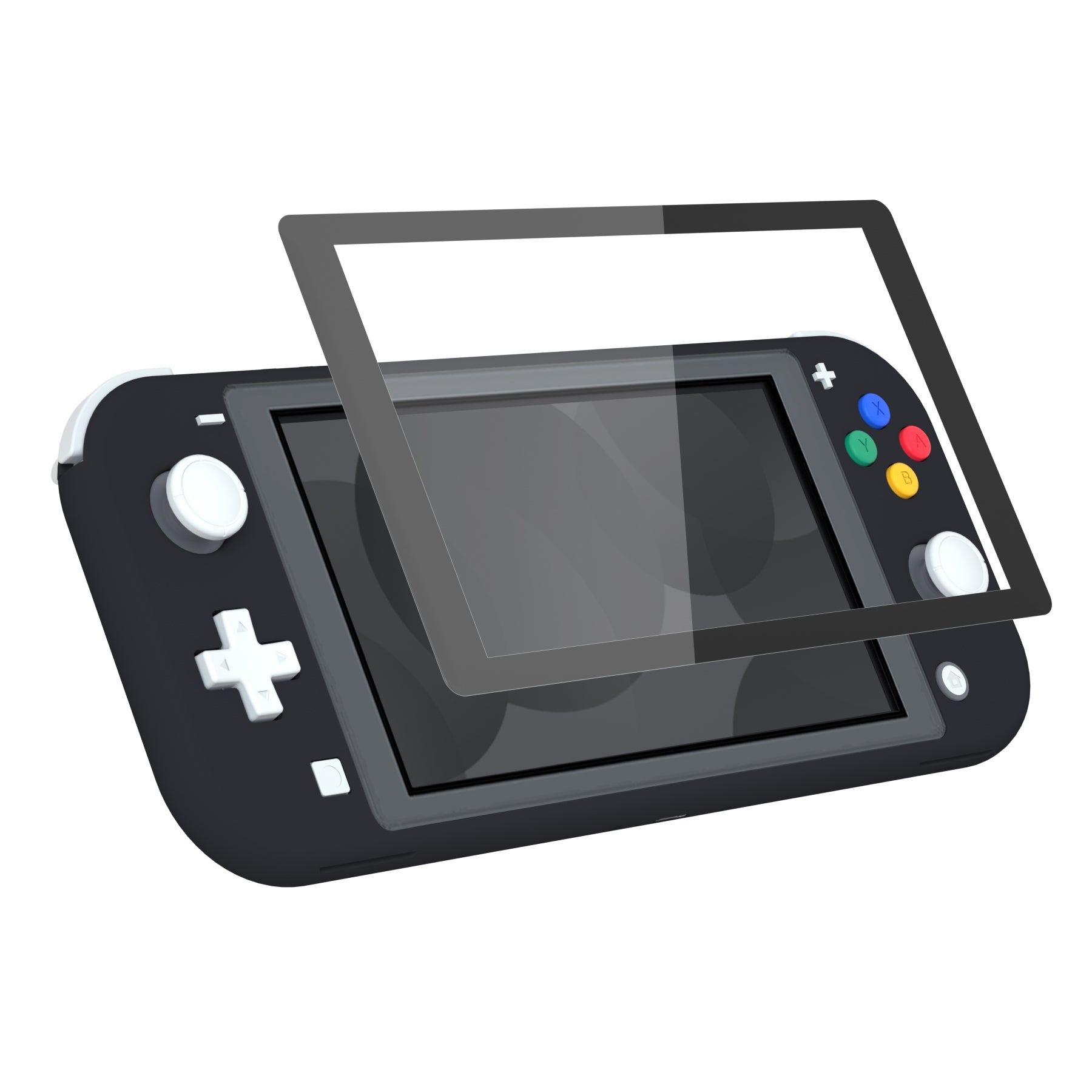 eXtremeRate Replacement Housing Shell for with Screen Protector for  Nintendo Switch Lite - Black