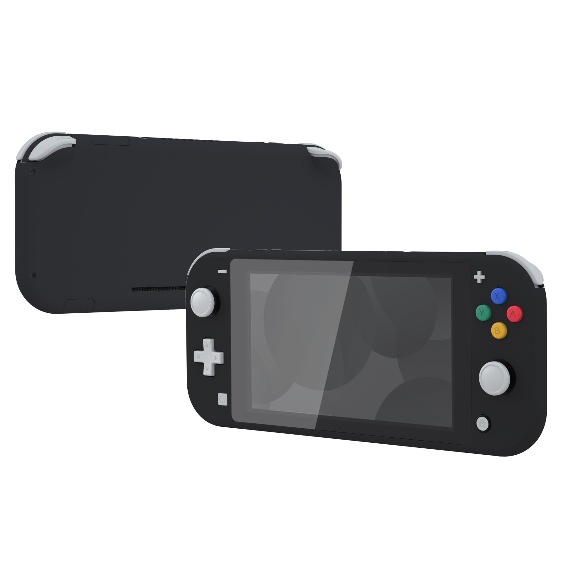 eXtremeRate Soft Touch Black DIY Replacement Shell for Nintendo