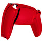eXtremeRate Retail Chrome Red Glossy Custom Back Housing Bottom Shell Compatible with ps5 Controller, Replacement Back Shell Cover Compatible with ps5 Controller - DPFD4003