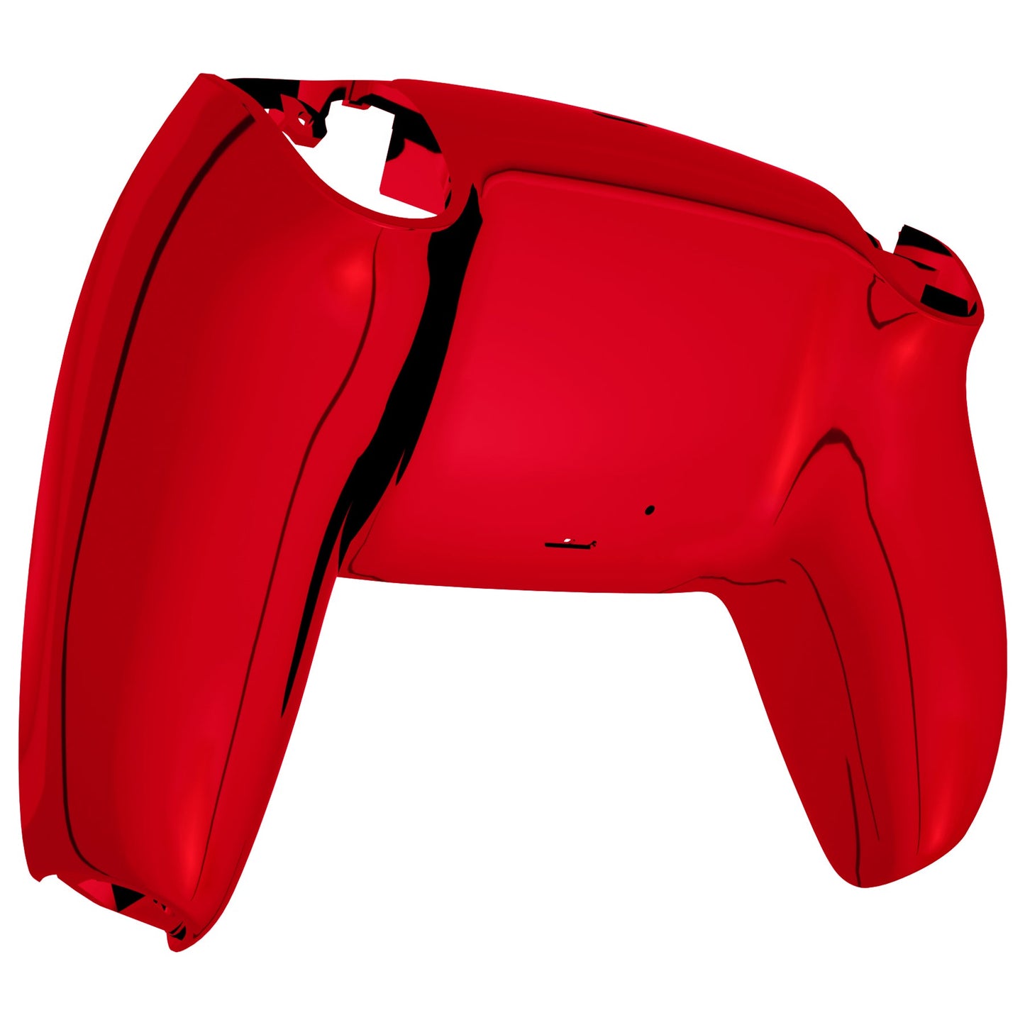 eXtremeRate Retail Chrome Red Glossy Custom Back Housing Bottom Shell Compatible with ps5 Controller, Replacement Back Shell Cover Compatible with ps5 Controller - DPFD4003