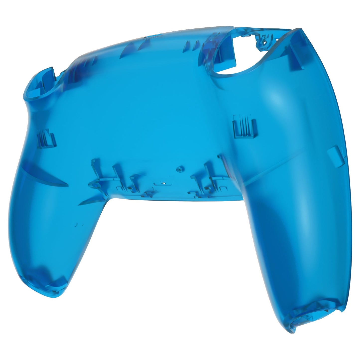 eXtremeRate Retail Clear Blue Custom Back Housing Bottom Shell Compatible with ps5 Controller, Replacement Back Shell Cover Compatible with ps5 Controller - DPFM5004