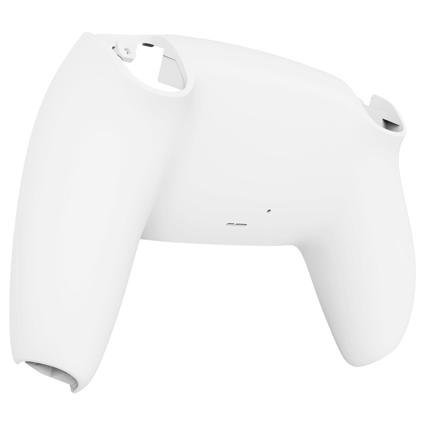 eXtremeRate Retail White Soft Touch Custom Back Housing Bottom Shell Compatible with ps5 Controller, Replacement Back Shell Cover Compatible with ps5 Controller - DPFP3008