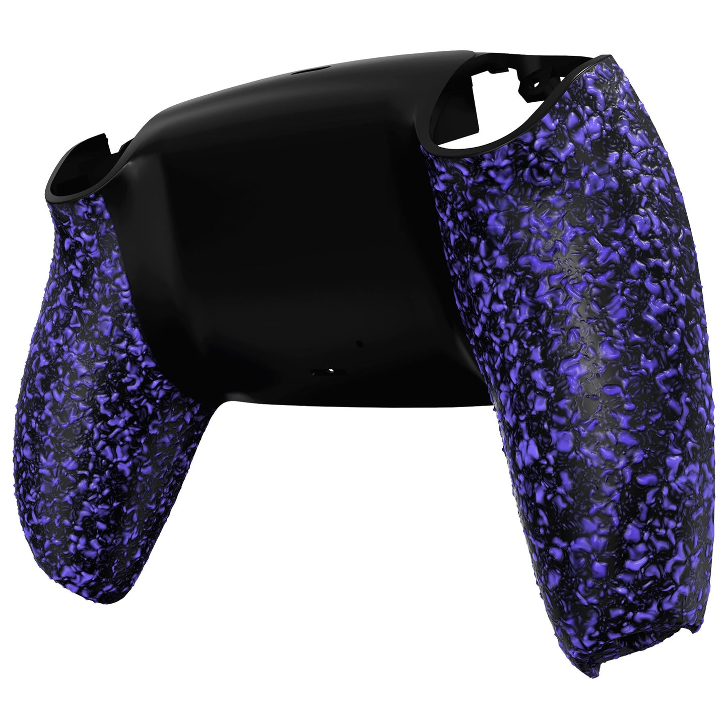 eXtremeRate Retail Textured Purple Custom Back Housing Bottom Shell Compatible with ps5 Controller, Replacement Back Shell Cover Compatible with ps5 Controller - DPFP3018