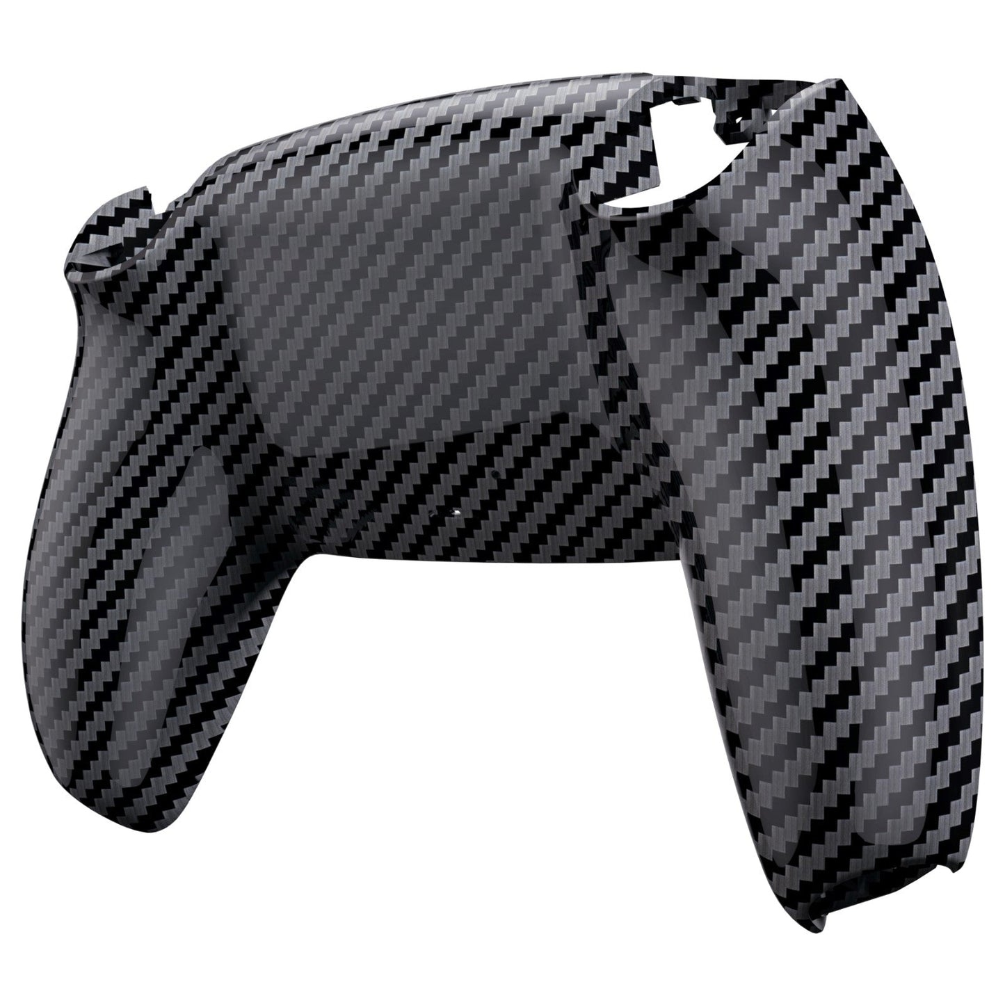 eXtremeRate Retail Graphite Carbon Fiber Pattern Custom Back Housing Bottom Shell Compatible with ps5 Controller, Replacement Back Shell Cover Compatible with ps5 Controller - DPFS2002
