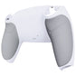 eXtremeRate Retail White Performance Rubberized Custom Back Housing Bottom Shell Compatible with ps5 Controller, Replacement Back Shell Cover Compatible with ps5 Controller - DPFU6002
