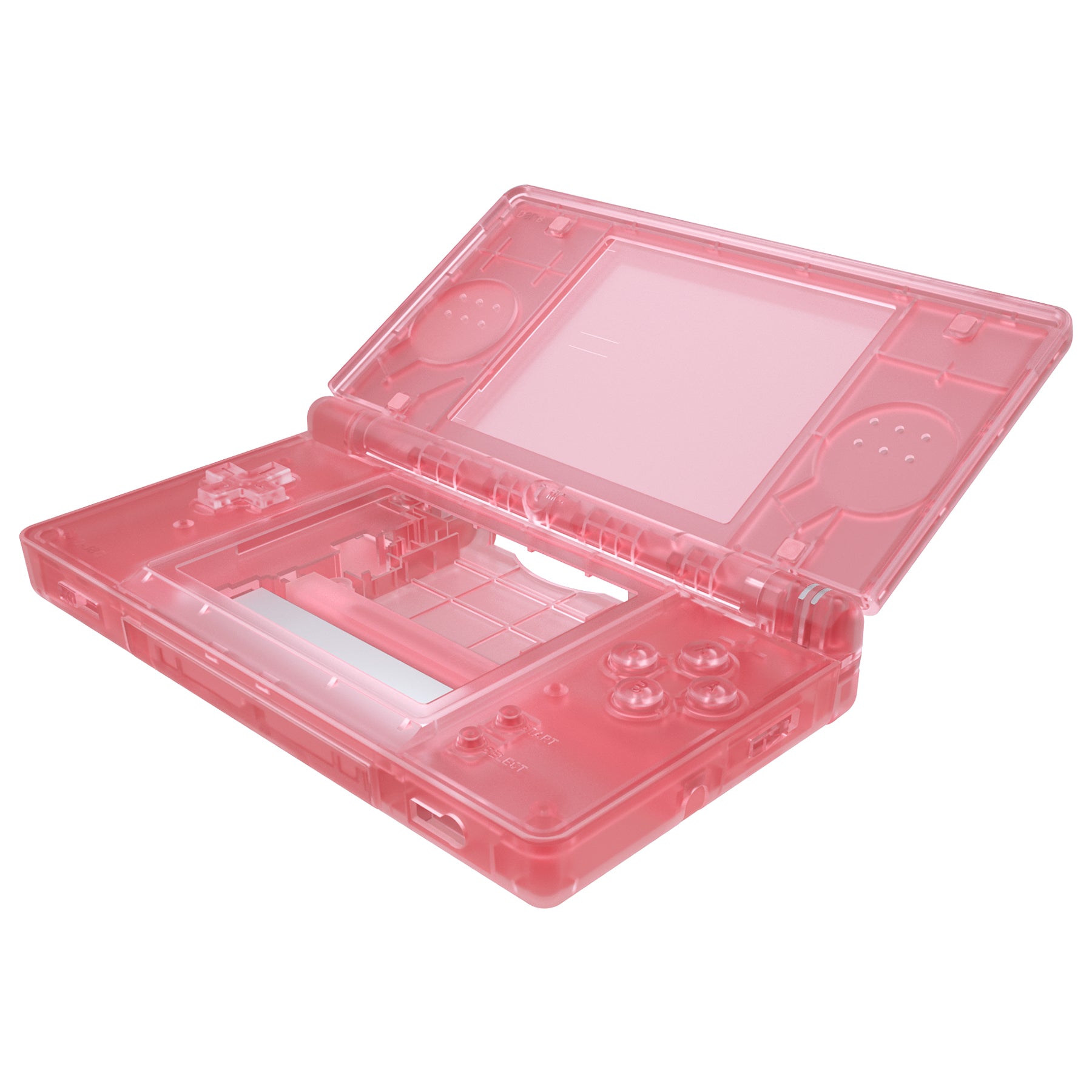 eXtremeRate Retail Cherry Pink Replacement Full Housing Shell for Nintendo DS Lite, Custom Handheld Console Case Cover with Buttons, Screen Lens for Nintendo DS Lite NDSL - Console NOT Included - DSLM5007