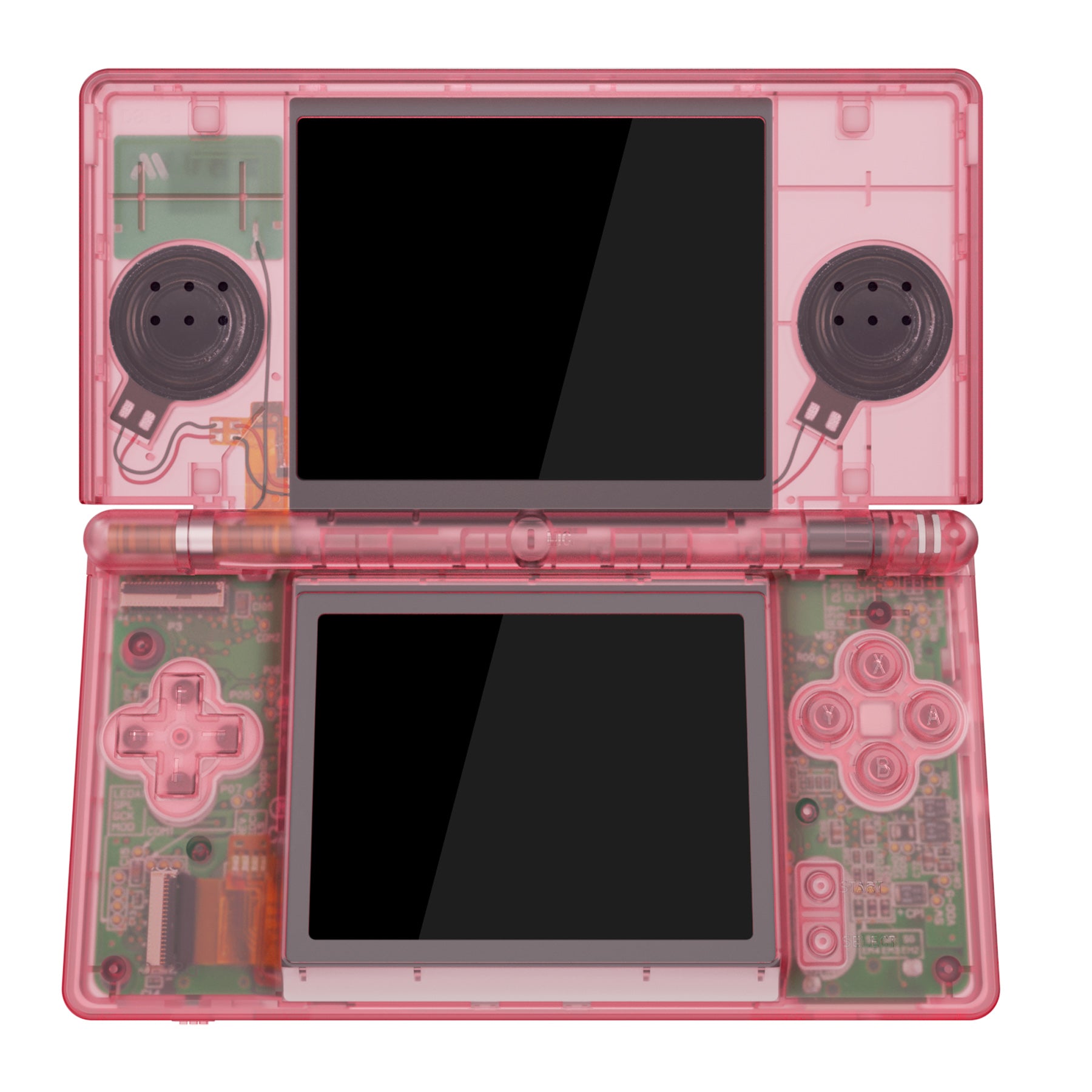 eXtremeRate Replacement Full Housing Shell & Buttons with Screen Lens for  Nintendo DS Lite NDSL - Cherry Pink
