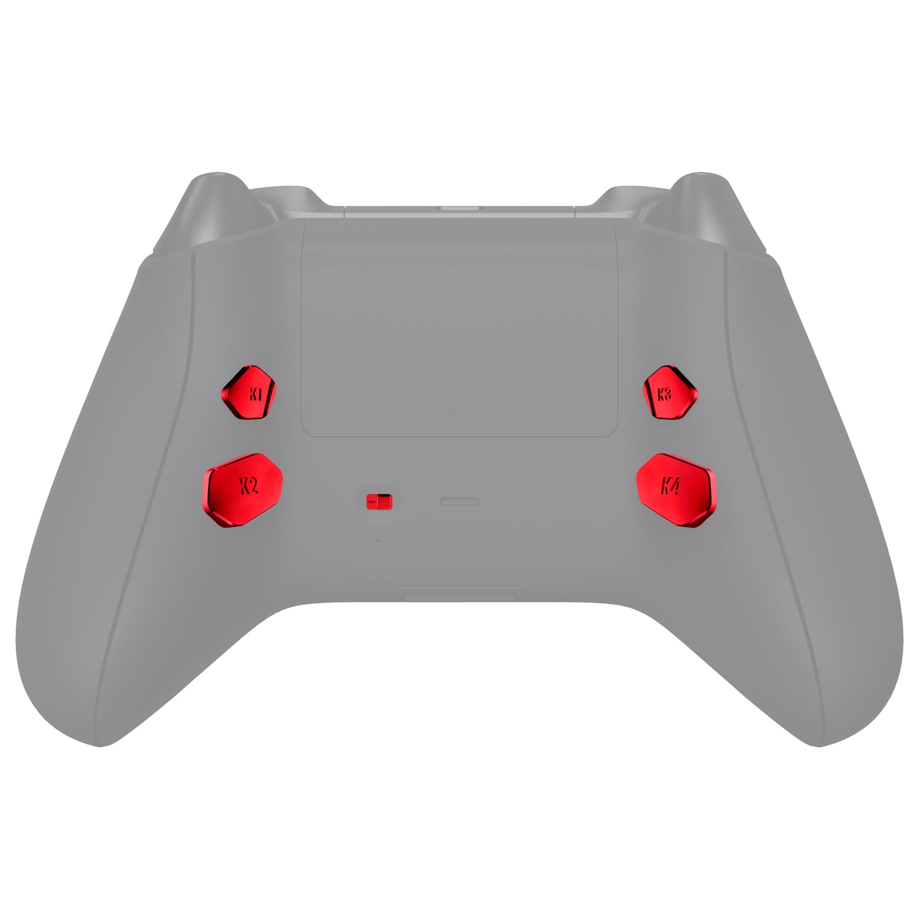 eXtremeRate Retail Chrome Red Replacement Redesigned K1 K2 K3 K4 Back Buttons Paddles & Toggle Switch for Xbox Series X/S Controller eXtremerate Hope Remap Kit - Controller & Hope Remap Board NOT Included - DX3D4003