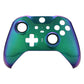 eXtremeRate Retail Chameleon Green Purple Faceplate Cover, Glossy Front Housing Shell Case Replacement Kit for Xbox One Elite Series 2 Controller (Model 1797 and Core Model 1797) - Thumbstick Accent Rings Included - ELP302