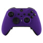 eXtremeRate Retail Purple Soft Touch Grip Faceplate Cover, Front Housing Shell Case Replacement Kit for Xbox One Elite Series 2 Controller (Model 1797 and Core Model 1797) - Thumbstick Accent Rings Included - ELP307