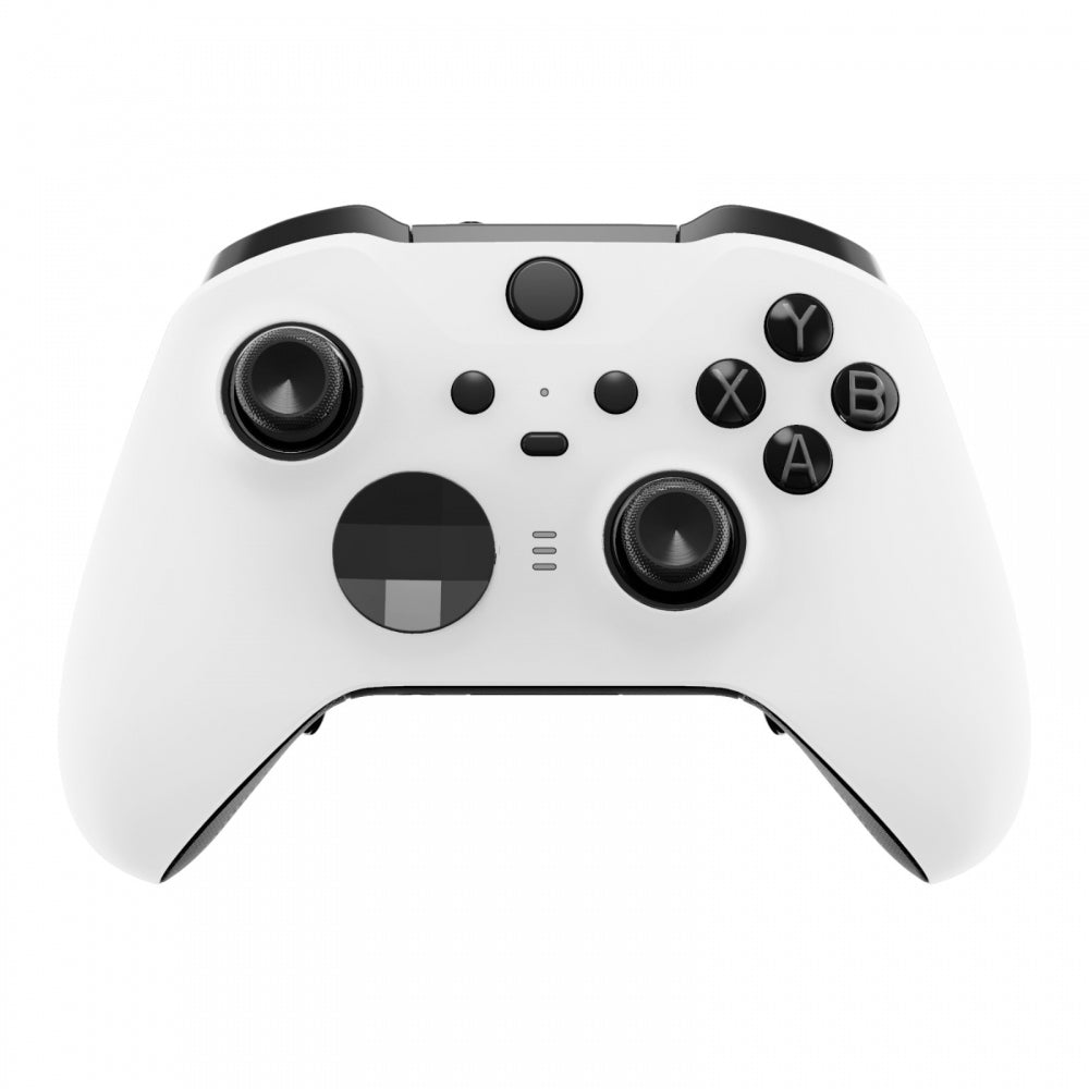 White Soft Touch Grip Faceplate Cover, Front Housing Shell Case Replacement  Kit for Xbox One Elite Series 2 Controller (Model 1797 and Core Model