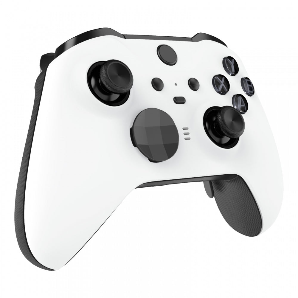 White Soft Touch Grip Faceplate Cover, Front Housing Shell Case Replacement  Kit for Xbox One Elite Series 2 Controller (Model 1797 and Core Model