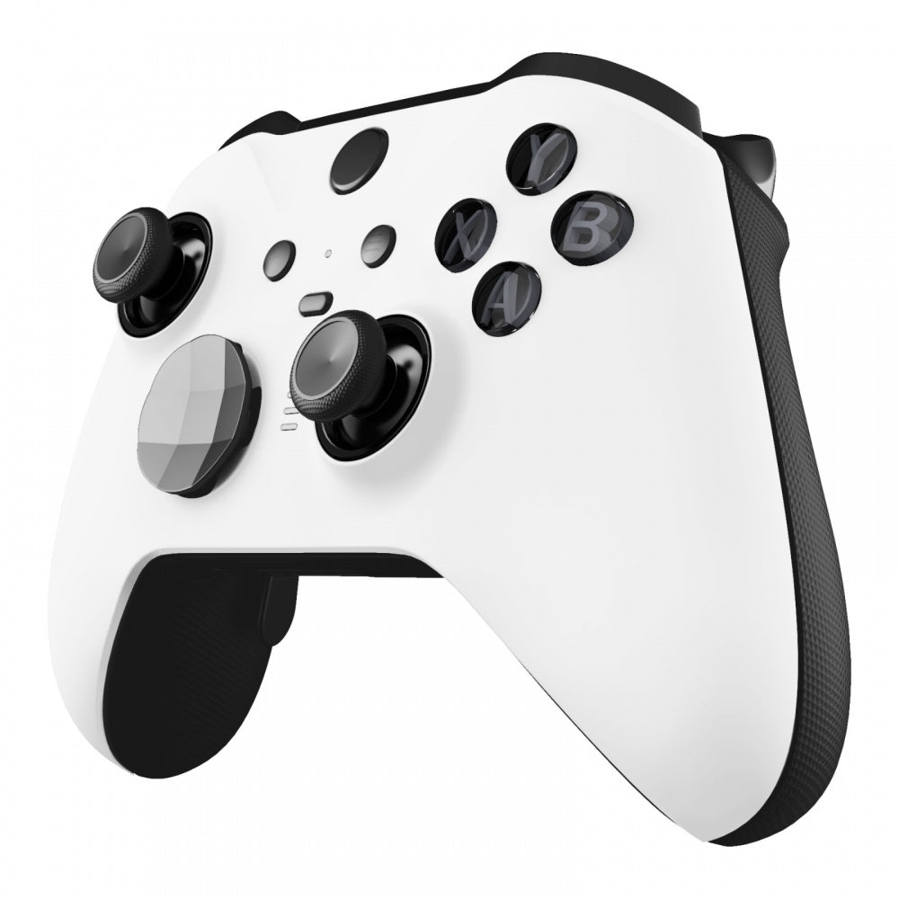 White Soft Touch Grip Faceplate Cover, Front Housing Shell Case Replacement  Kit for Xbox One Elite Series 2 Controller (Model 1797 and Core Model