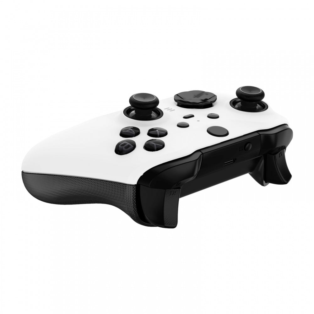 eXtremeRate Replacement Front Housing Shell Case with Accent Rings for Xbox  One Elite Series 2 & Elite 2 Core Controller (Model 1797) - White