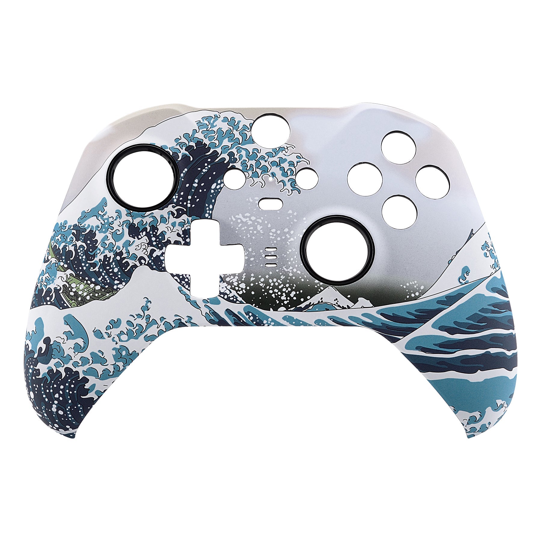 eXtremeRate Wolf Soul Patterned Faceplate Cover, Soft Touch Front 