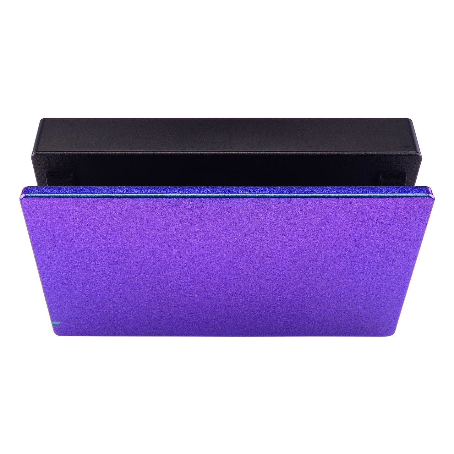 eXtremeRate Retail Custom Chameleon Glossy Faceplate for Nintendo Switch Dock, Purple Blue DIY Replacement Housing Shell for Nintendo Switch Dock - Dock NOT Included - FDP301