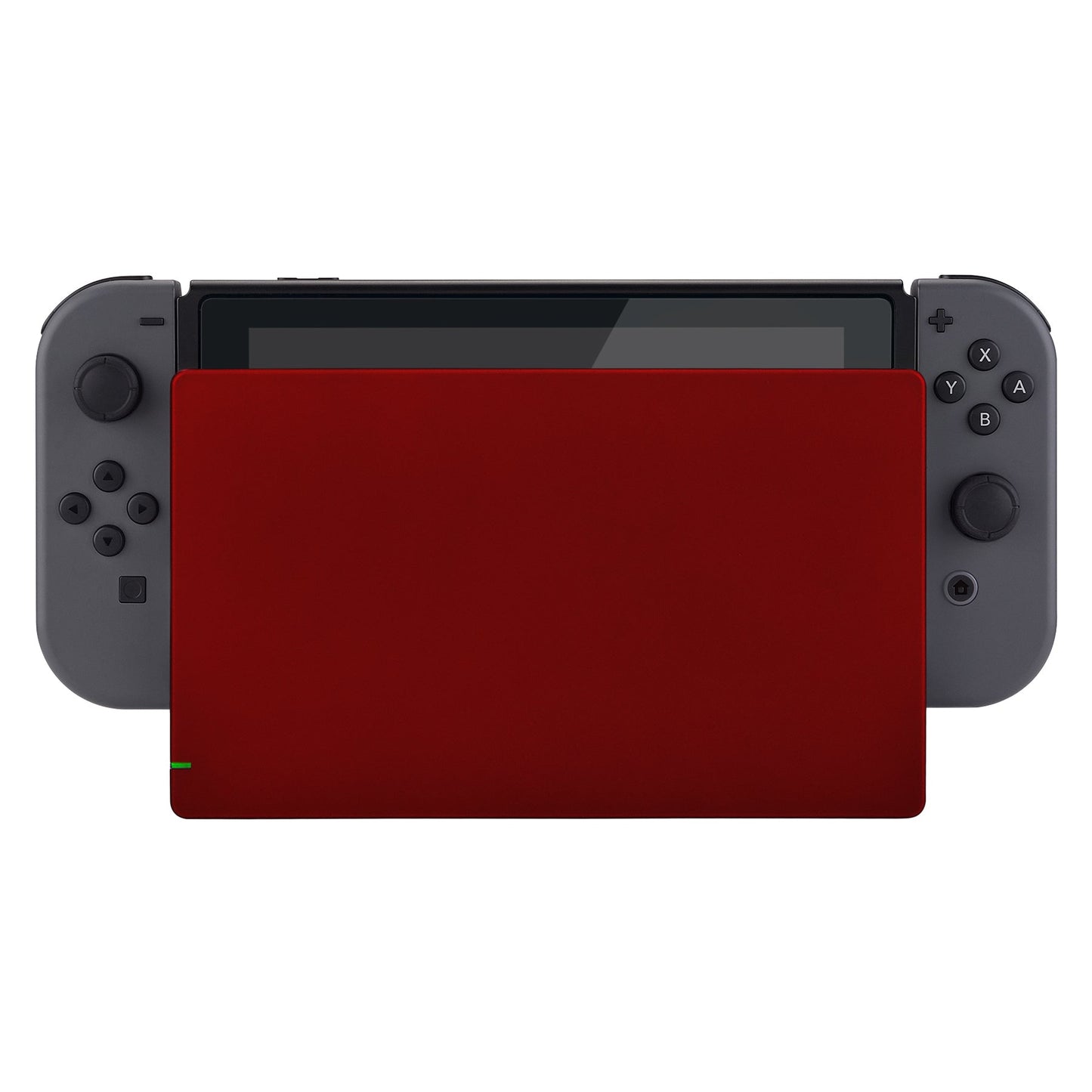 eXtremeRate Retail Red Custom Faceplate for Nintendo Switch Charging Dock, Soft Touch Grip DIY Replacement Housing Shell for Nintendo Switch Dock - Dock NOT Included - FDP303