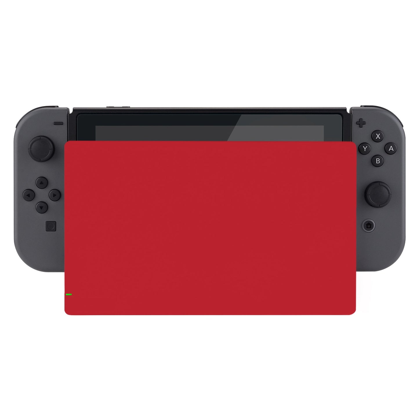 eXtremeRate Retail Passion Red Custom Faceplate for NS Switch Charging Dock, Soft Touch Grip DIY Replacement Housing Shell for NS Switch Dock - FDP311