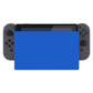 eXtremeRate Retail Blue Custom Faceplate for NS Switch Charging Dock, Soft Touch Grip DIY Replacement Housing Shell for NS Switch Dock - FDP312