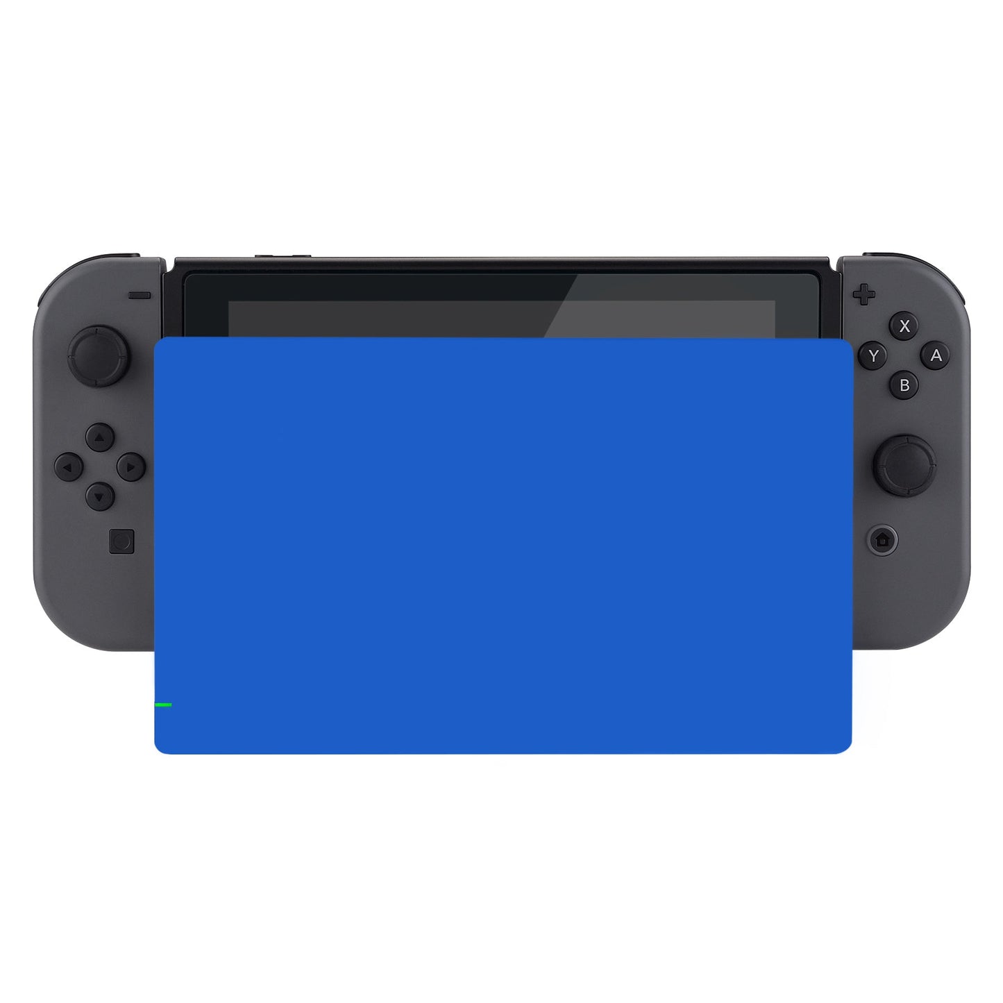 eXtremeRate Retail Blue Custom Faceplate for NS Switch Charging Dock, Soft Touch Grip DIY Replacement Housing Shell for NS Switch Dock - FDP312
