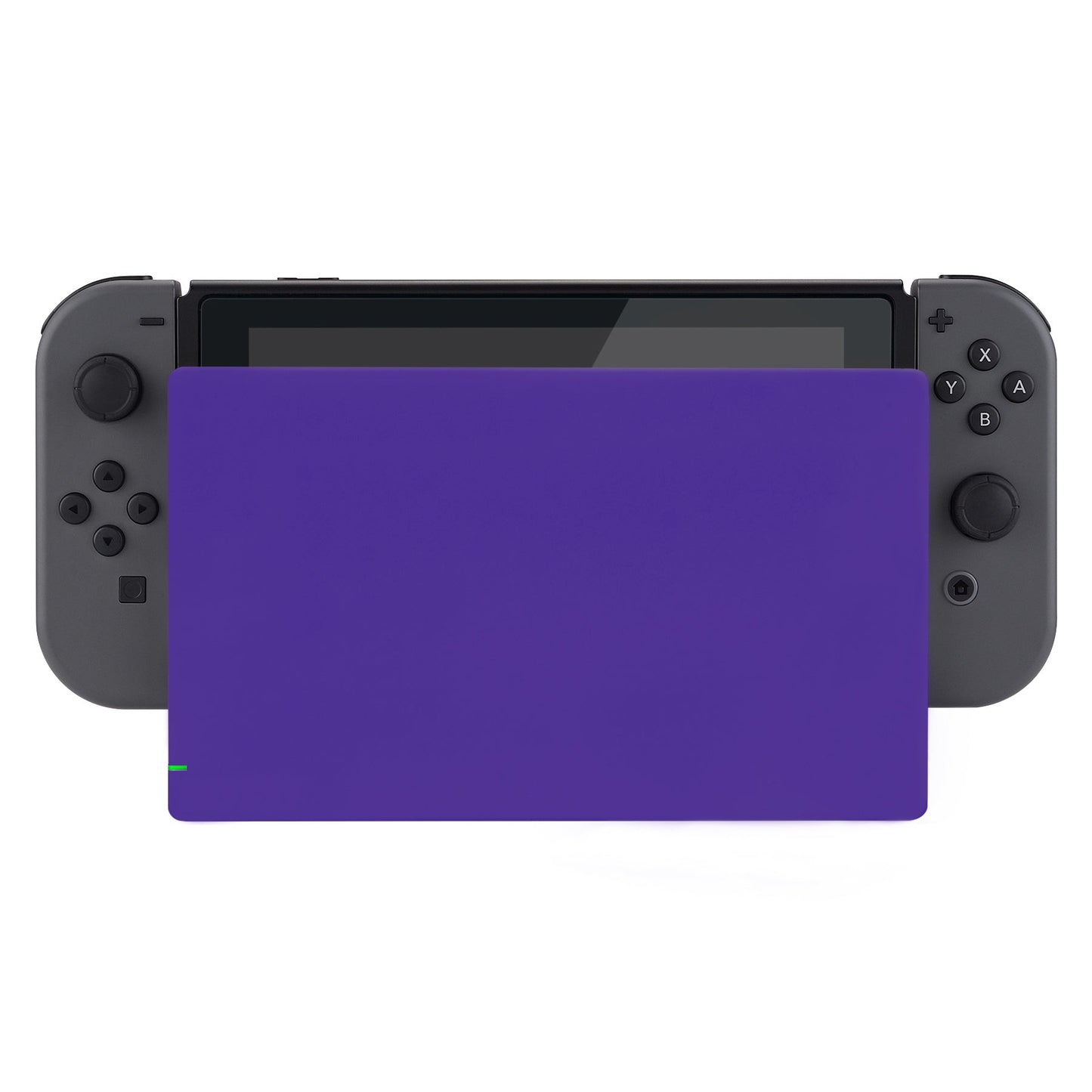eXtremeRate Retail Purple Custom Faceplate for NS Switch Charging Dock, Soft Touch Grip DIY Replacement Housing Shell for NS Switch Dock - FDP314