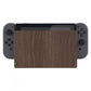 eXtremeRate Retail Custom Soft Touch Grip Faceplate for Nintendo Switch Dock, Wood Grain Patterned DIY Replacement Housing Shell for Nintendo Switch Dock - Dock NOT Included - FDS201