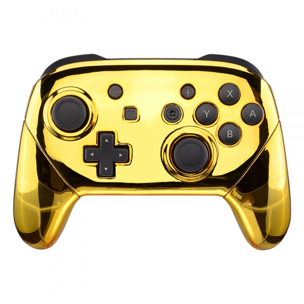 eXtremeRate Chrome Gold Faceplate Backplate Handles for Nintendo Switch Pro  Controller, Glossy DIY Replacement Grip Housing Shell Cover for Nintendo  Switch Pro - Controller NOT Included – eXtremeRate Retail