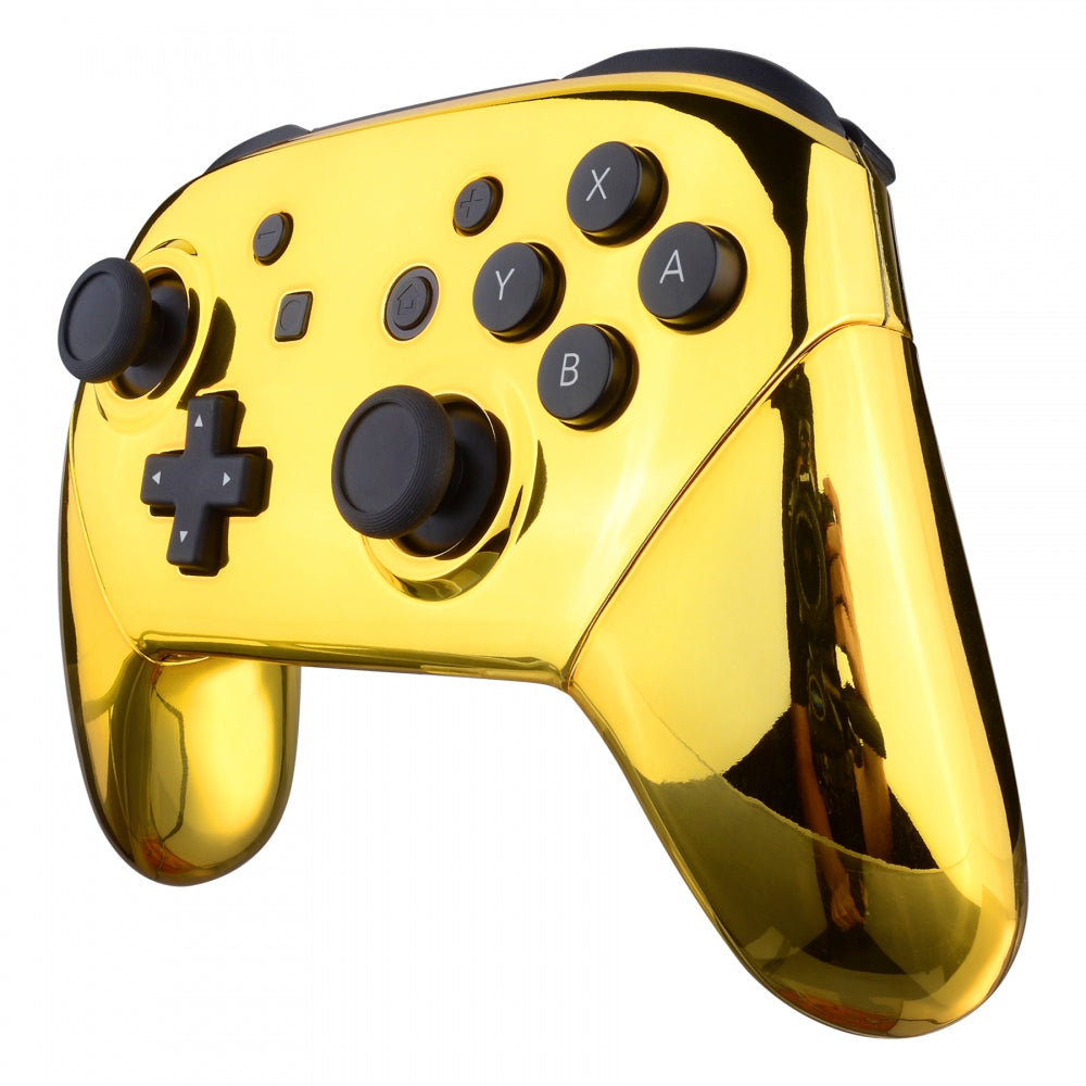 Chrome Gold Nintendo PRO Switch Custom Controller Unique Design