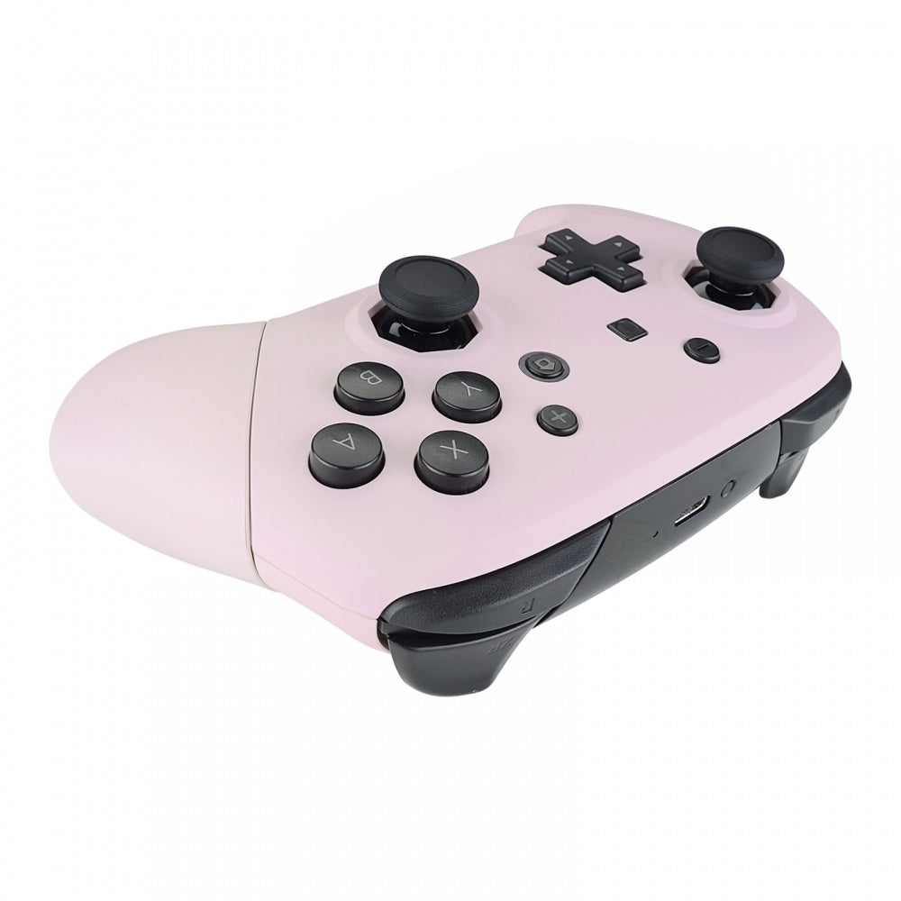 eXtremeRate Retail Cherry Blossoms Pink Faceplate Backplate Handles Cover, Octagonal Gated Sticks Design DIY Replacement Grip Housing Shell for Nintendo Switch Pro Controller- Controller NOT Included - FRE603