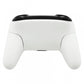 eXtremeRate Retail White Faceplate Backplate Handles Cover, Octagonal Gated Sticks Design DIY Replacement Grip Housing Shell for Nintendo Switch Pro Controller- Controller NOT Included - FRE604
