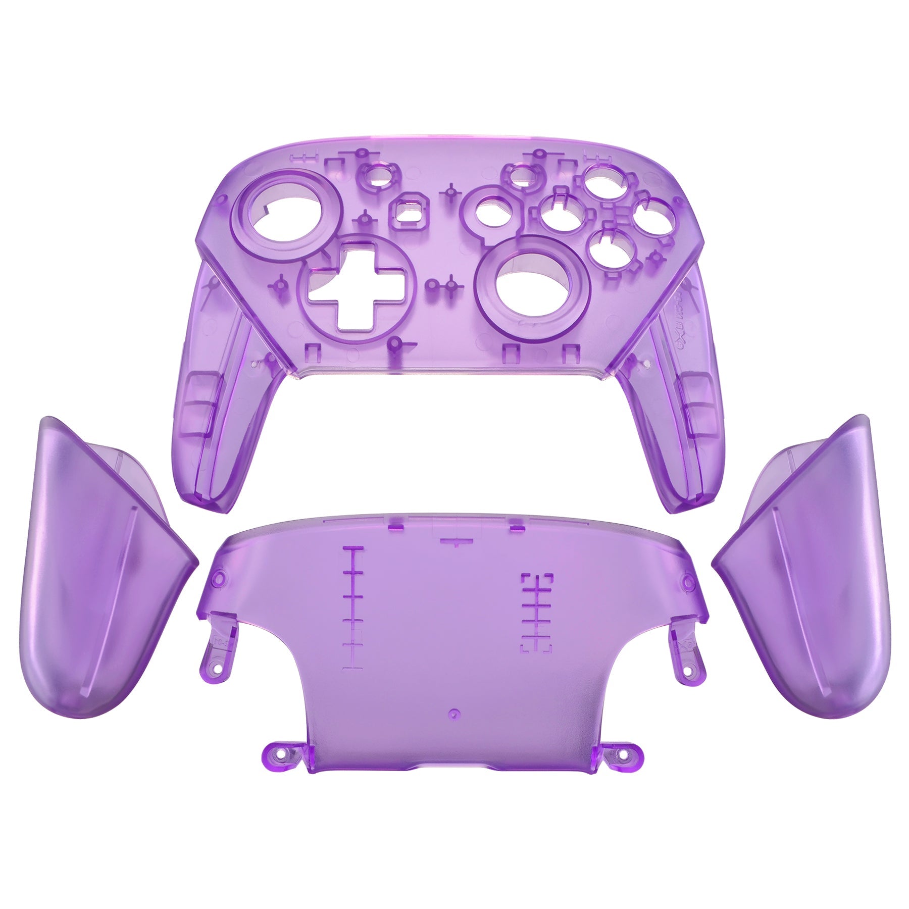 eXtremeRate Clear Atomic Puple Faceplate Backplate Handles for Nintendo  Switch Pro Controller, DIY Replacement Grip Housing Shell Cover for  Nintendo Switch Pro - Controller NOT Included – eXtremeRate Retail
