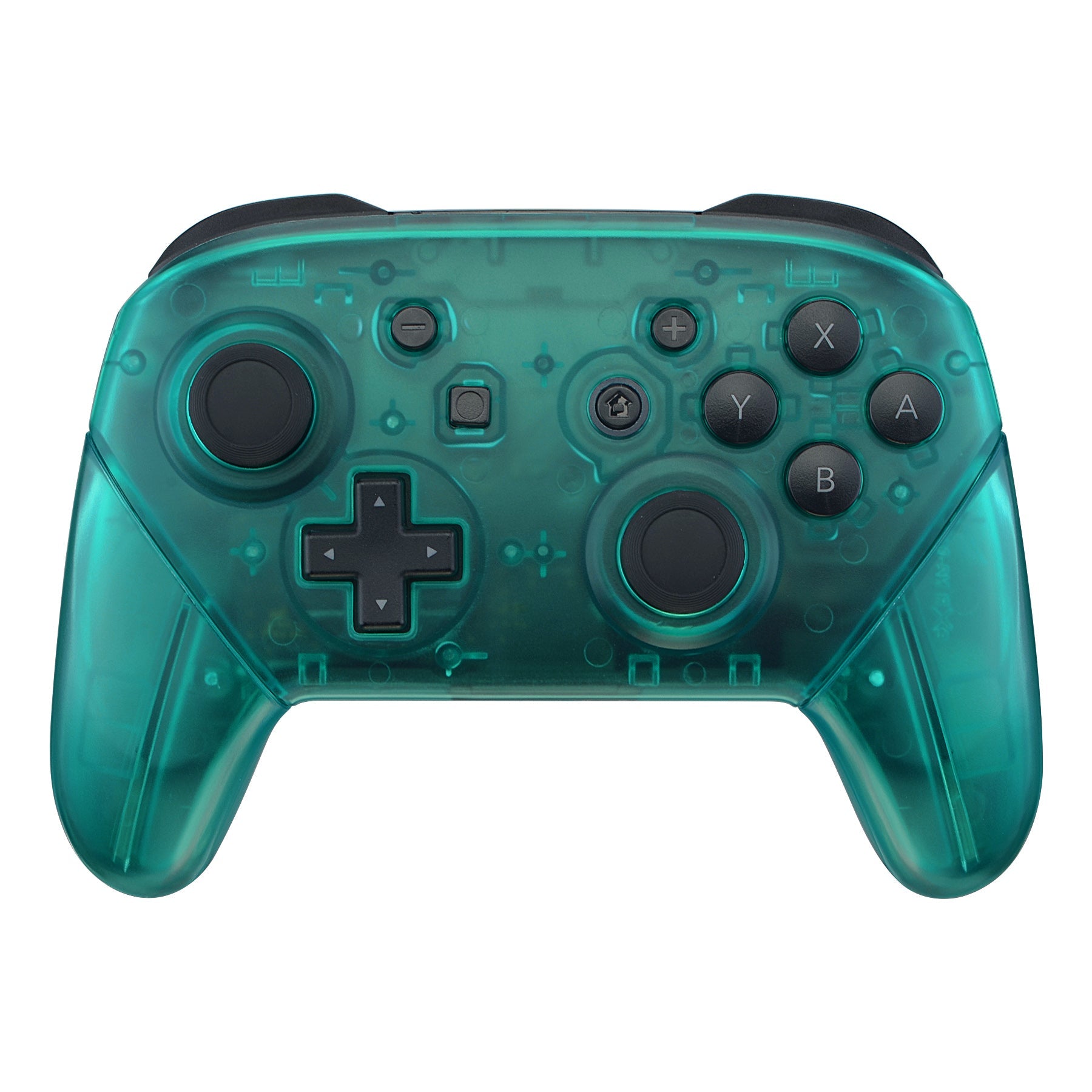 eXtremeRate Emerald Green Faceplate Backplate Handles for Nintendo