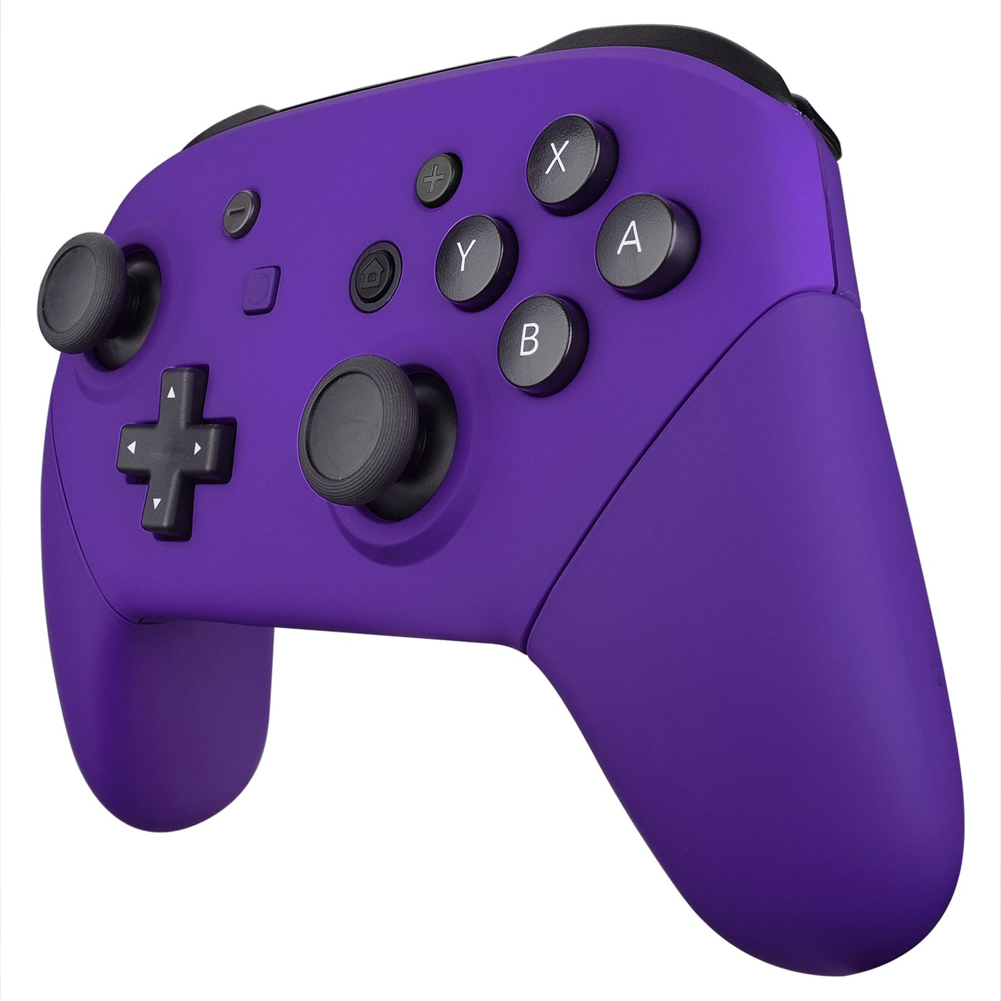 eXtremeRate Retail Purple Faceplate Backplate Handles for Nintendo Switch Pro Controller, Soft Touch DIY Replacement Grip Housing Shell Cover for Nintendo Switch Pro - Controller NOT Included - FRP305