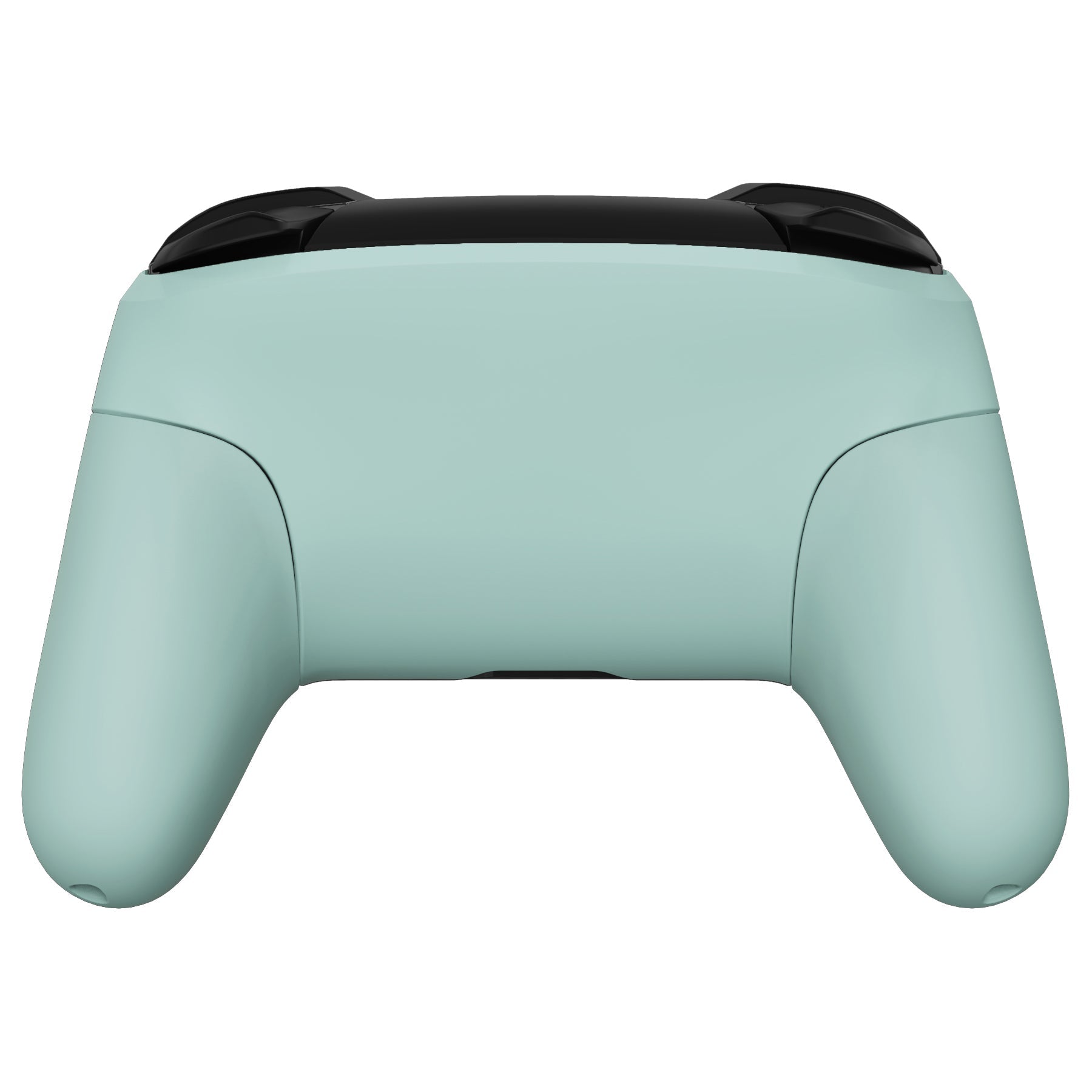 eXtremeRate Retail Light Cyan Faceplate Backplate Handles for NS Switch Pro Controller, Soft Touch DIY Replacement Grip Housing Shell Cover for NS Switch Pro - Controller NOT Included - FRP327