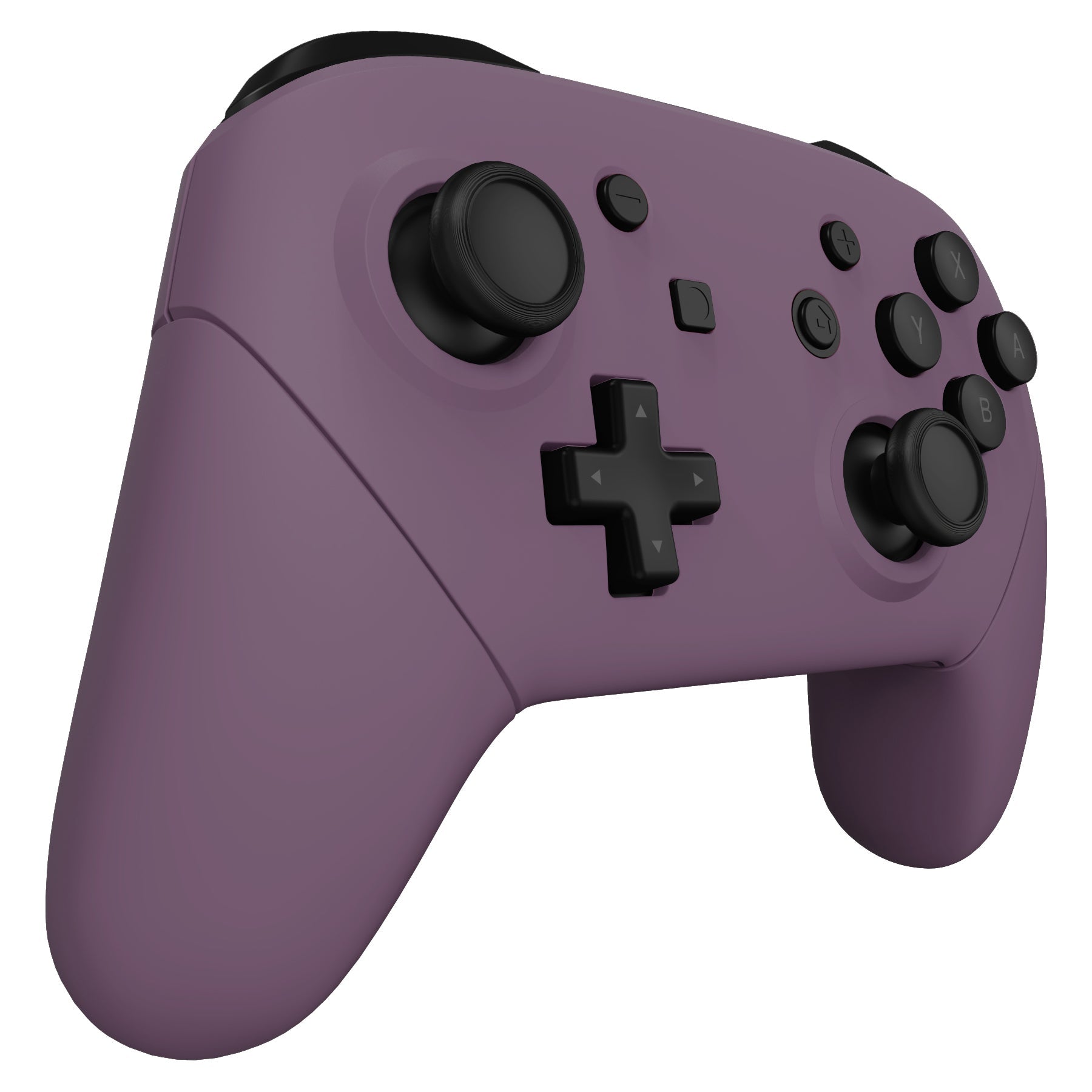 eXtremeRate Retail Dark Grayish Violet Faceplate Backplate Handles for NS Switch Pro Controller, Soft Touch DIY Replacement Grip Housing Shell Cover for NS Switch Pro - Controller NOT Included - FRP328