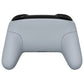 eXtremeRate Retail New Hope Gray Faceplate Backplate Handles for NS Switch Pro Controller, Soft Touch DIY Replacement Grip Housing Shell Cover for NS Switch Pro - Controller NOT Included - FRP337