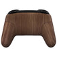 eXtremeRate Retail Wood Grain Faceplate Backplate Handles for Nintendo Switch Pro Controller, Soft Touch Grip Replacement Housing Shell Cover Buttons for Nintendo Switch Pro - Controller NOT Included - FRS201