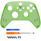 eXtremeRate Retail Replacement Front Housing Shell for Xbox Series X Controller, Clear Green Custom Cover Faceplate for Xbox Series S Controller - Controller NOT Included - FX3M503